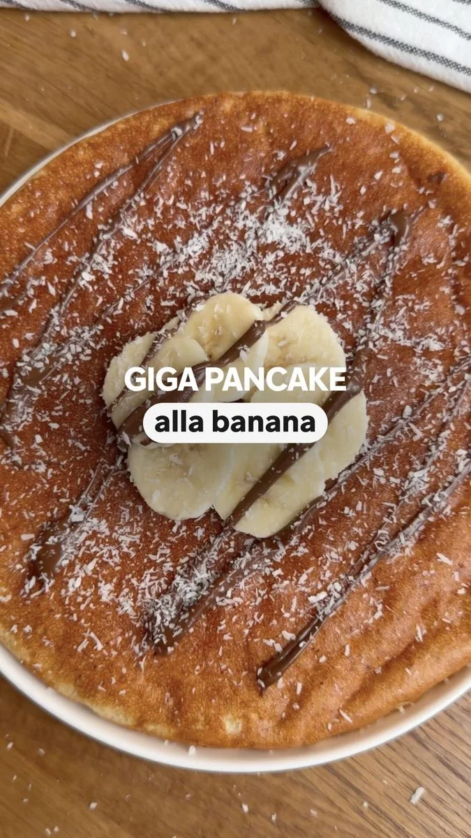 Giga pancake alla banana